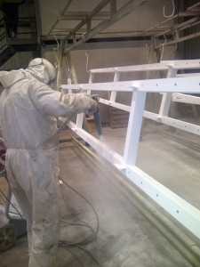 Tensile frame under construction by Metafab Solutions Ltd