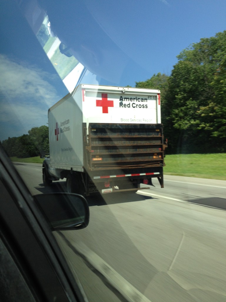 On the road...American Red Cross 