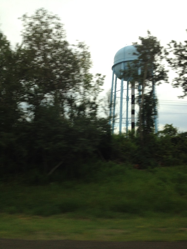 Water towers from the highway...