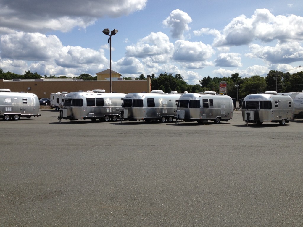 'Airstreams' all in a row...