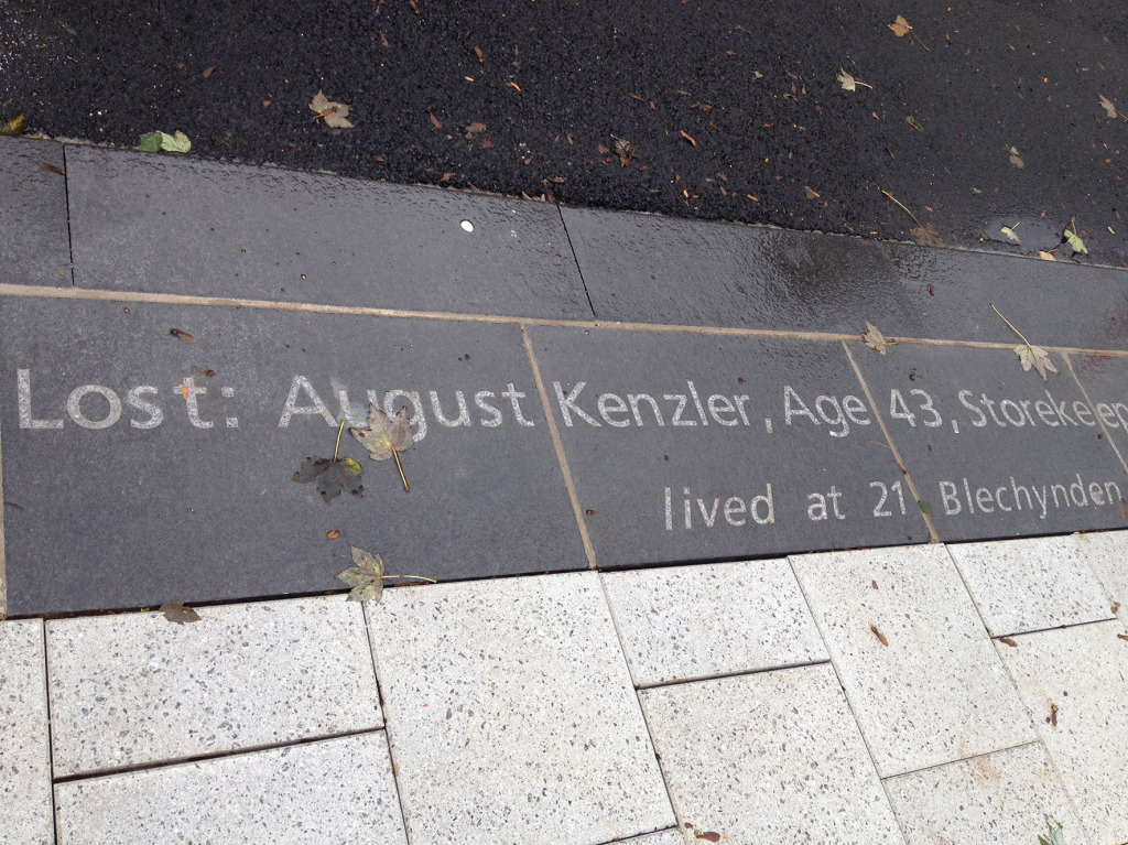 ‘Lost: August Kenzler, Age 43, Storekeeper on the RMS Titanic lived at 21 Blechynden Terrace’