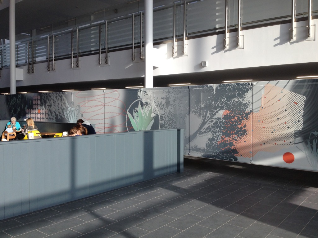 '70 years on...' by Christopher Tipping commissioned for the Jubliee Building Central Concourse, Musgrove Park Hospital. Image: Christopher Tipping