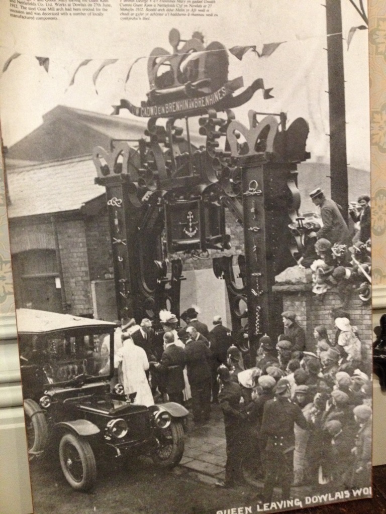 Image of the Royal Visit to Dowlais in 1912 and the Goat Mill Arch by permission of Cyfarthfa Castle Museum & Gallery