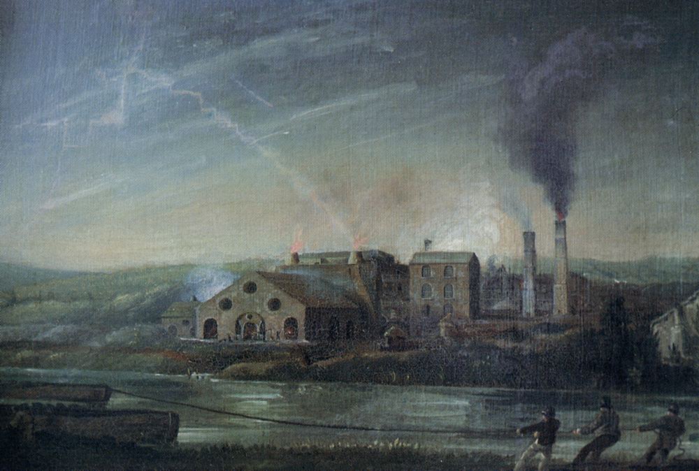 Ynysfach Ironworks by Penry Williams, 1819. http://www.alangeorge.co.uk/