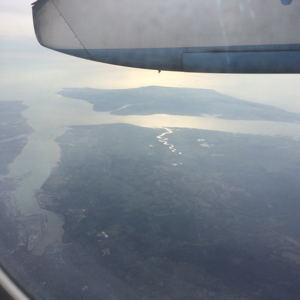 Great views of Southampton and the Isle of Wight on the flight down.  Image: Christopher Tipping