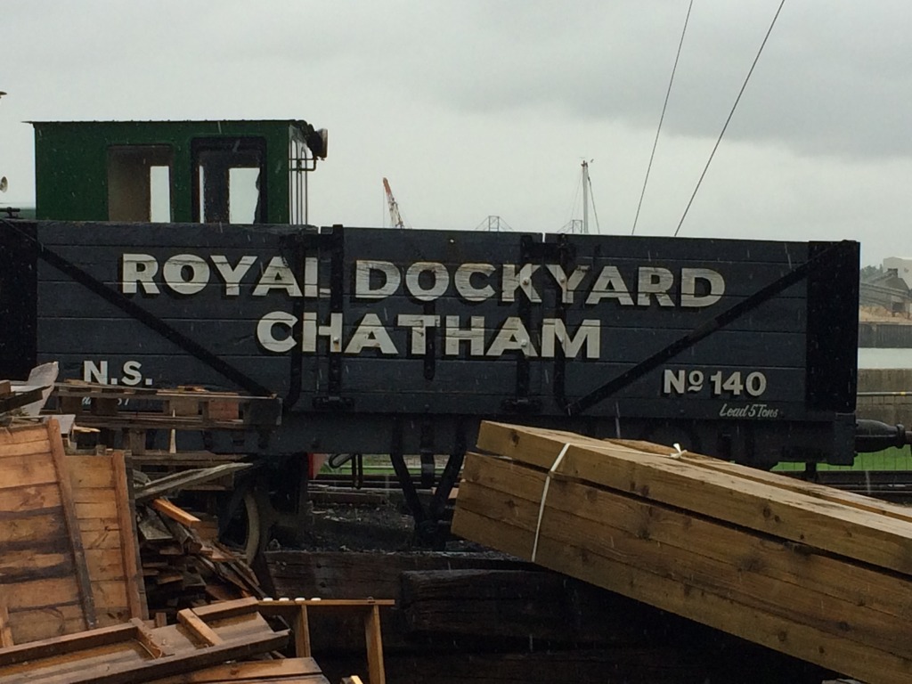 Historic Dockyards, Chatham - Dockyard Trains with great text - Image:Christopher Tipping