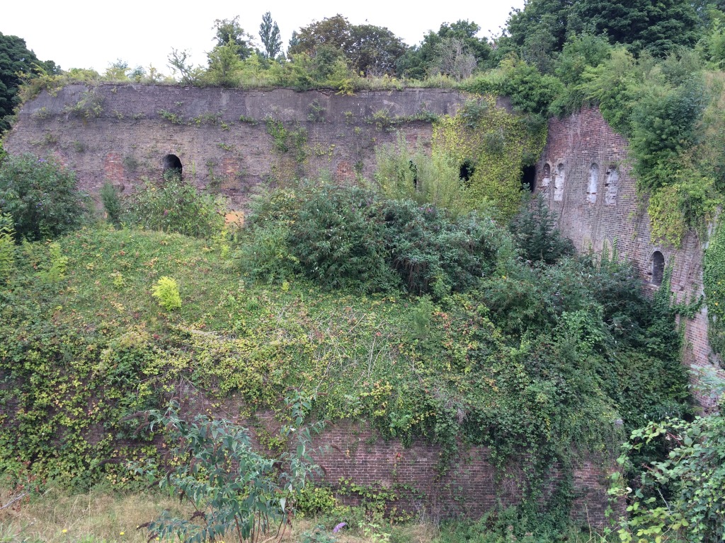 The Napoleonic brick faced defensive structures of Fort Amherst, Chatham. Image:Christopher Tipping