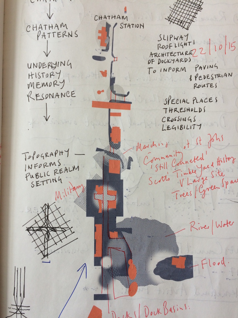 Chatham Creative Scope - artist sketchbook drafts. Image: Christopher Tipping