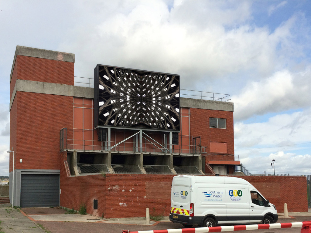 The BIg Screen, Chatham. Chatham Placemaking Project. Image by Project Lead Artist Christopher Tipping