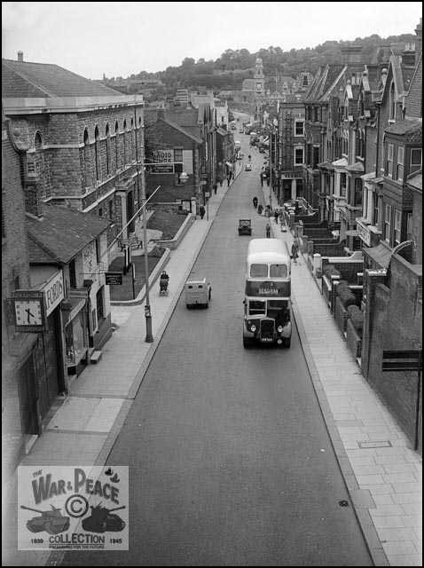 Railway Street from New Cut Viaduct circa 1955. Collection of Rex Cadman. by Permission of Rex Cadman and Kent Photo Archive.