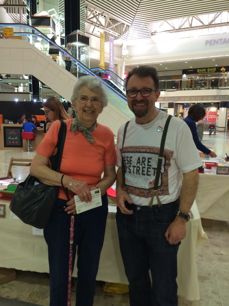Rob Young and Elsie - Pentagon Shopping Centre, Chatham. Chatham Placemaking Project. Image: Christopher Tipping