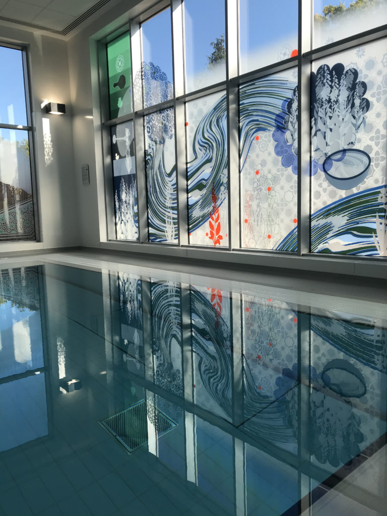 East Glazing Screen, Hydrotherapy Pool, RUH, Bath. Image: Christopher Tipping
