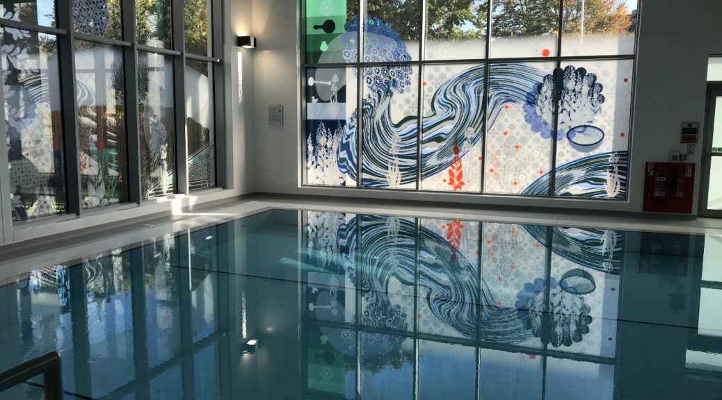 Interior of Hydrotherapy Pool with Glazed Screens North & East. Image: Christopher Tipping
