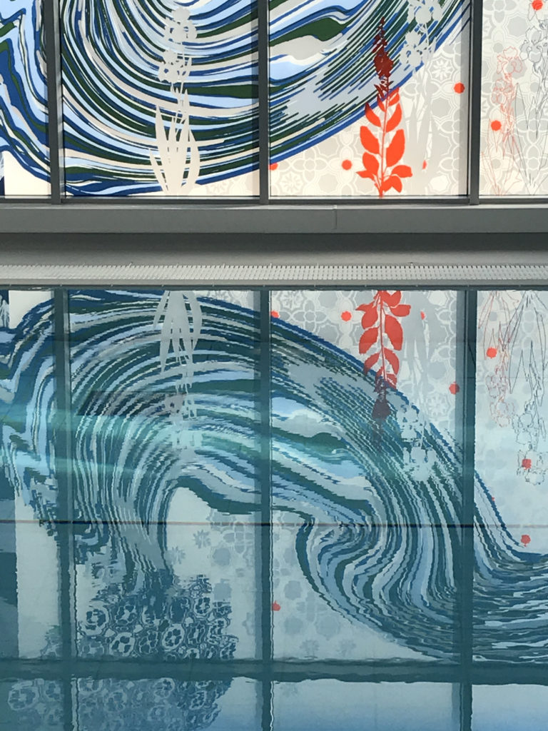 Detail: East Screen. Hydrotherapy Pool, RUH, Bath. Image: Christopher Tipping